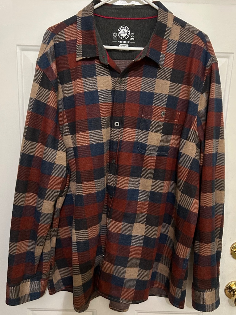 Flag & Anthem, Cooperstown Hero Knit Flannel Shirt, XXXL